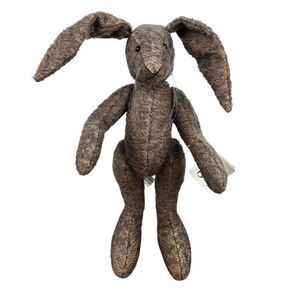 Bruinytown Growlers Carol Hess Mohair Jointed Pierre Bunny Rabbit Wool Glass Eye